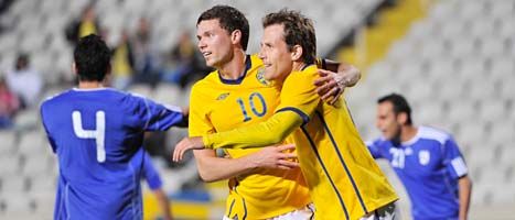 Sverige vann mot Cypern i fotboll. Foto: Jonas Ekströmer/Scanpix